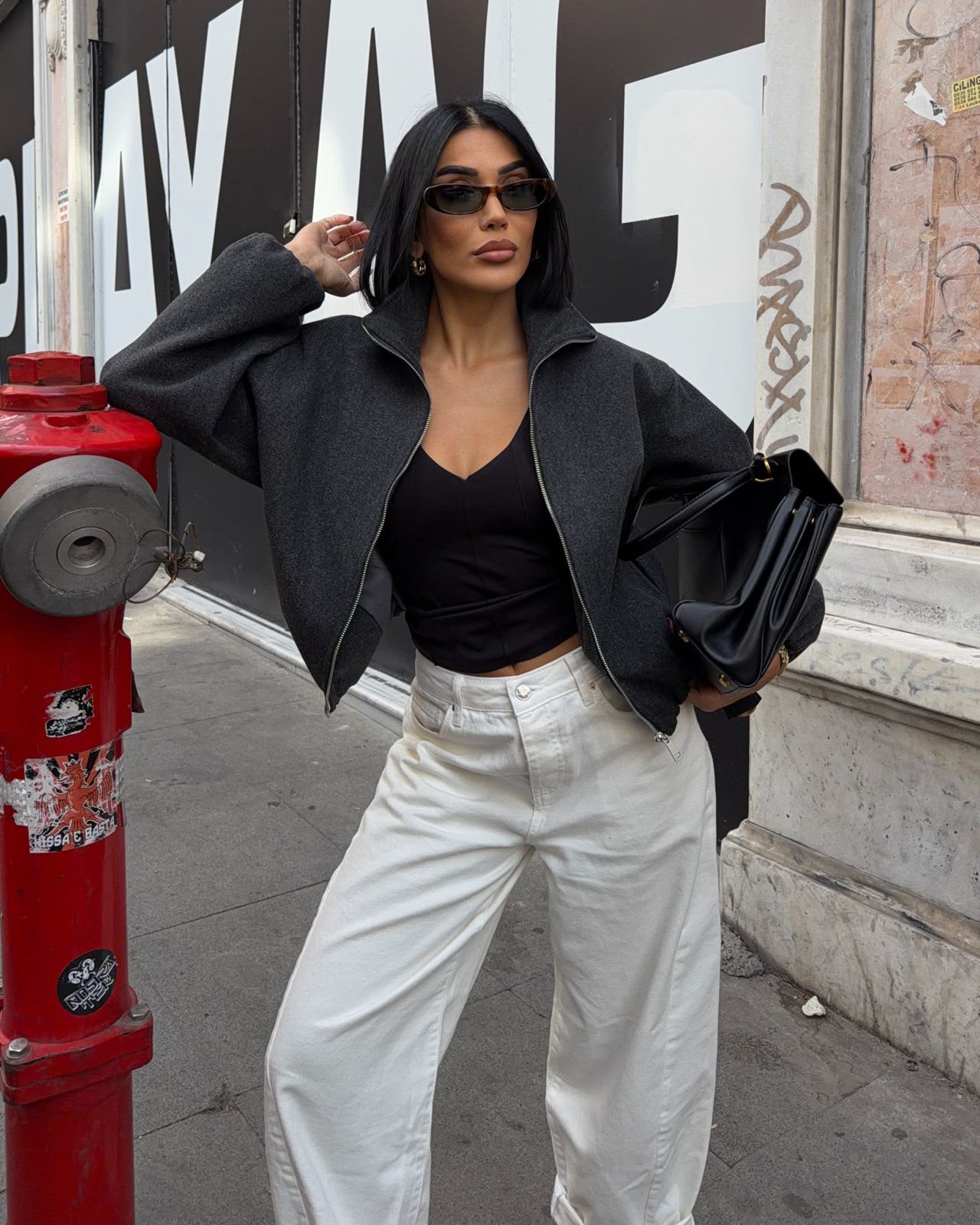 Zra Model dik yaka kaşe kaban