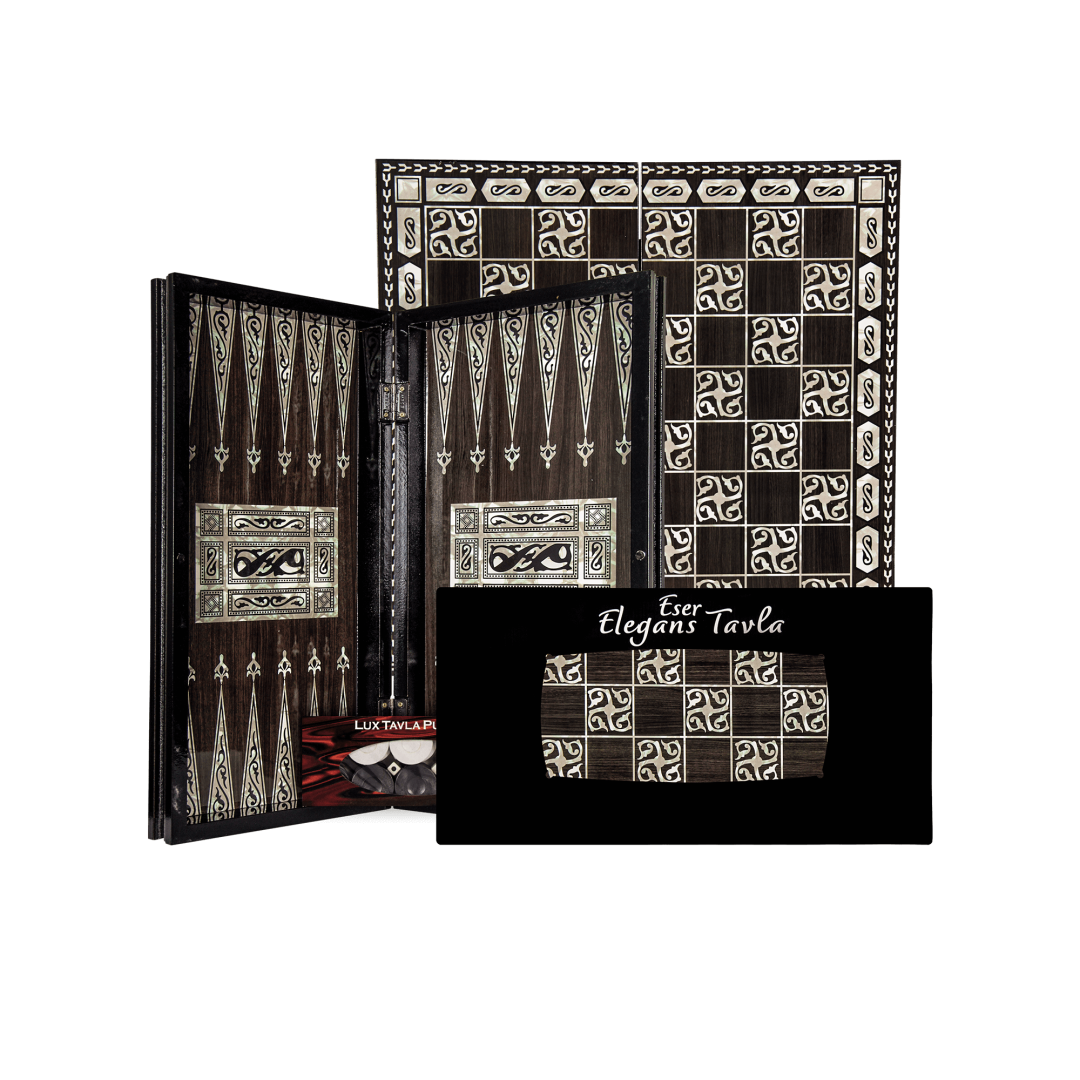 Eser Elegance Tavla (Büyük) Siyah Sedefli Sed-025