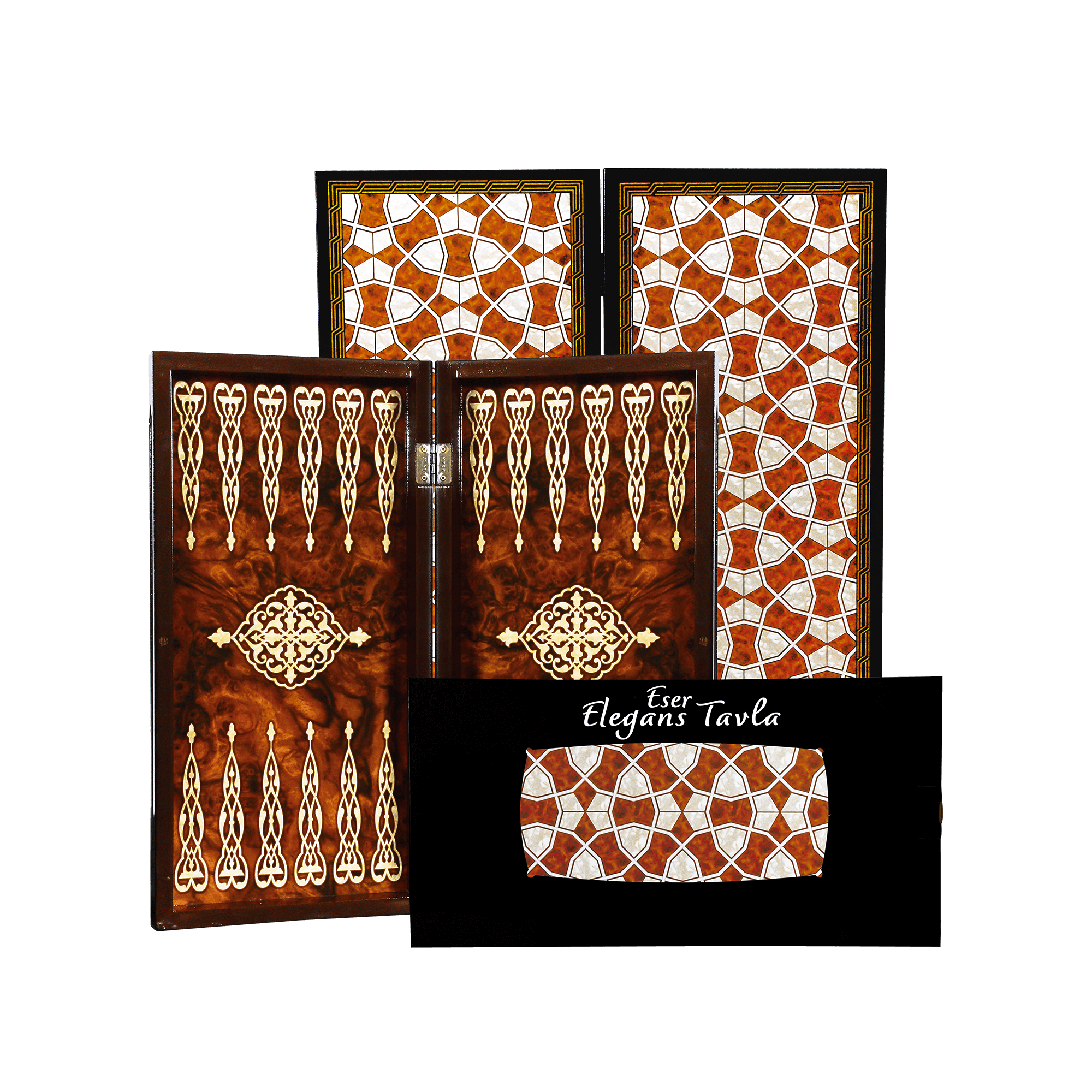 Eser Elegance Tavla (Büyük) Vitray Kahverengi Sed-021